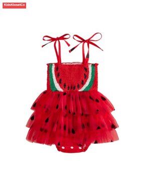 Baby Girl Smocked Bubble Romper Dress with Headband